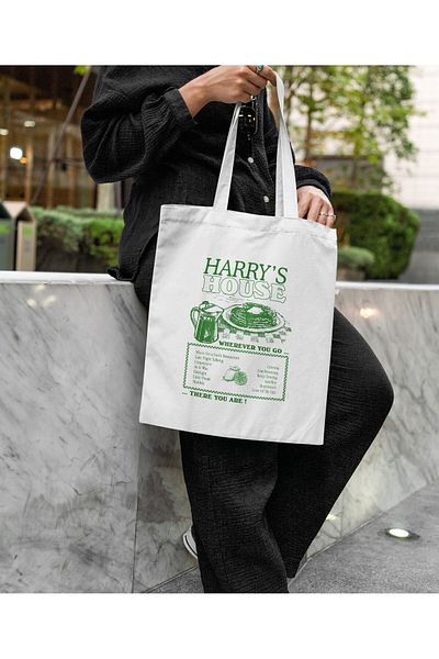daystore Πράσινη υφασμάτινη τσάντα Harry's House