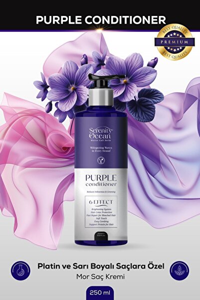 Serenity Ocean Vegan Mor Saç Kremi 250ml SLS-PARABEN-TUZ İÇERMEZ