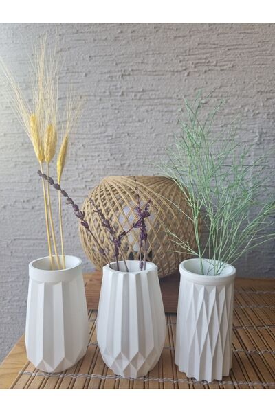 İrma Home Art Μίνι Βάζο Οριγκάμι - Σετ 3 τεμαχίων