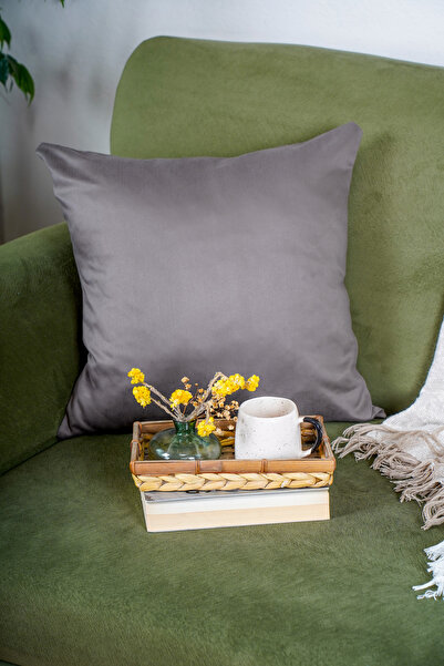 homease Μαξιλάρι ριχτάρι από σουέτ 2 τεμαχίων Premium Velvet Textured - Mink ...