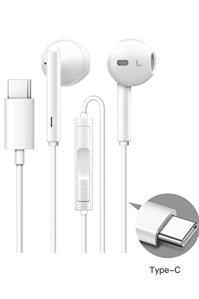 MOBİL GO Samsung Oppo Xiaomi Huawei Uyumlu Type-c Kablolu Kulaklık