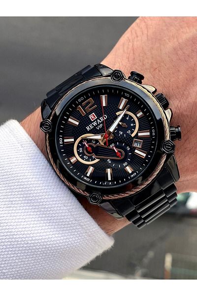 Reward Men's Black Wristwatch