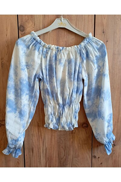 EsSo butik Madonna Collar Elastic Crop Blouse - New Season