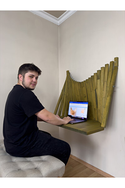 Linerora Flow Katlanabilir Duvar Masası | Duvara Monte Masa | Yeşil