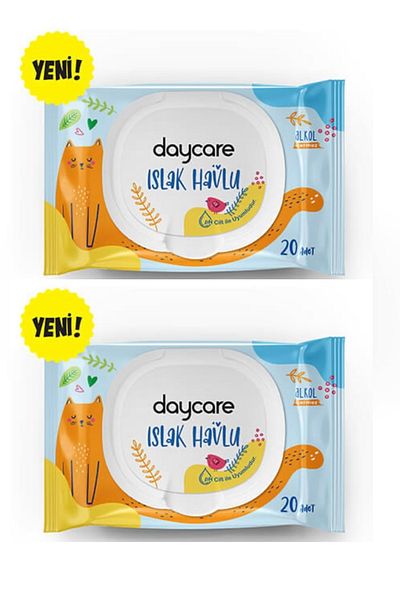 Daycare Wet Towel 20pcs x 2 Pack