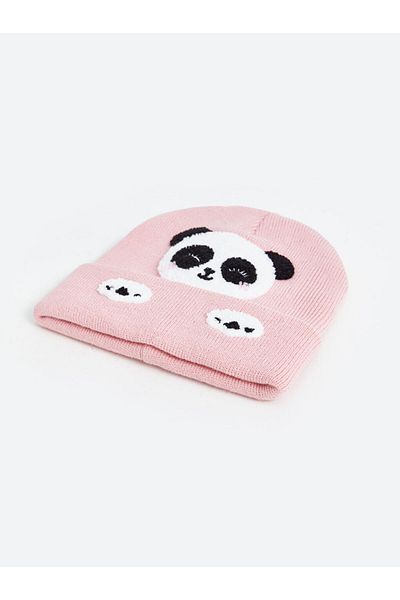 LC Waikiki Beanie mit Teddybär-Stickerei für Mädchen