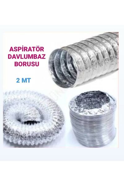 Onas Kopmayan Aspiratör Davlumbaz Baca Telli Boru / 127mm / 2mt