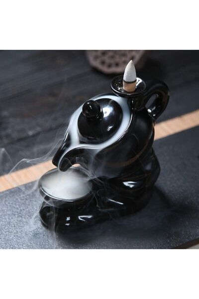 Uwey Collection Dekoratif Çaydanlık Tütsülük Geri Akış Şelale Tütsülük