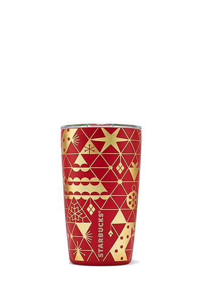 Starbucks Red Star Pattern Stainless Steel Thermos Cup 355 Ml
