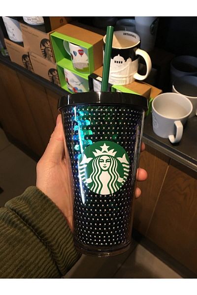 Starbucks كوب مشروب بارد بلاك سيكوين 473 مل