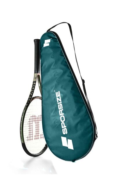 Sporsize Tennis Racket Cover Tenis Raketi Kılıfı Çantası Koyu Yeşil ( Sadece Kılıf )