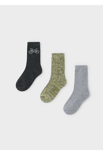 MAYORAL Set of 3 Green Socks for Boy