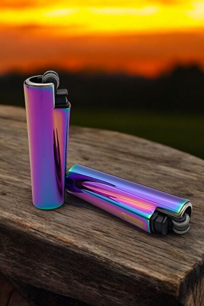 Clipper Gökkuşağı ( İCY ) Clipper Metal Çakmak