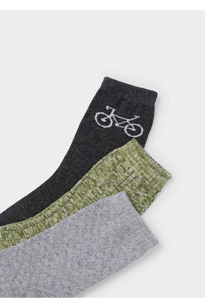 MAYORAL Set of 3 Green Socks for Boy