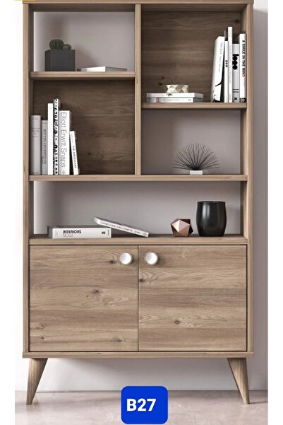 bengi Bengimobilya B27 iki kapaklı dar kitaplık