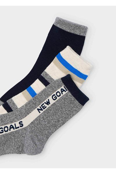 MAYORAL Set of 3 Grey Socks for Boy