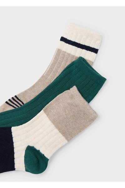 MAYORAL Set of 3 Green Socks for Boy