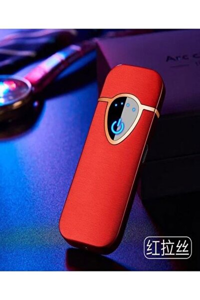 Genel Markalar Nanopro Gazsız Çift Rezistanslı Elektrikli Usb Şarjlı Çakmak Led Göstergeli Dokunmatik Mavi