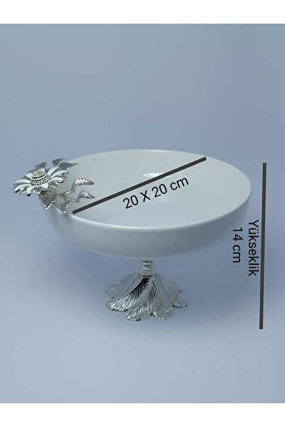 PARILTI HOME COLLECTİON Metal Ayaklı Porselen Sunumluk