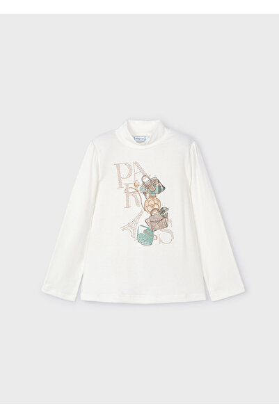MAYORAL Girl's Turtleneck T-Shirt - White