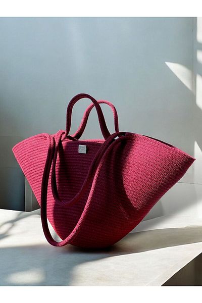 ATELIER Casual Straw Handbag - Beach Bag and Shoulder Bag