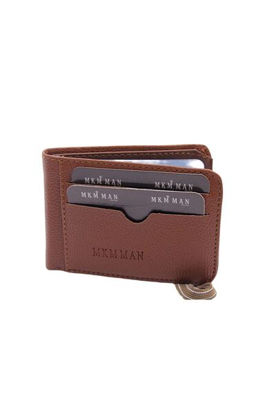 MKM MAN Leather Look Wallet with Transparent Inside Card Holder