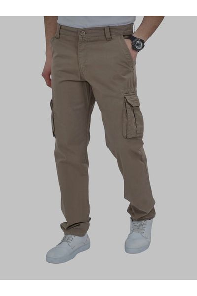 DYNAMO Men's Cargo Pants - Soil Cotton Fabric, Gusseted Pocket