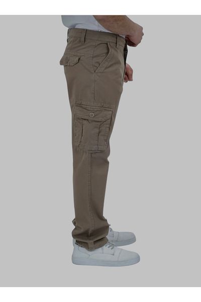 DYNAMO Men's Cargo Pants - Soil Cotton Fabric, Gusseted Pocket