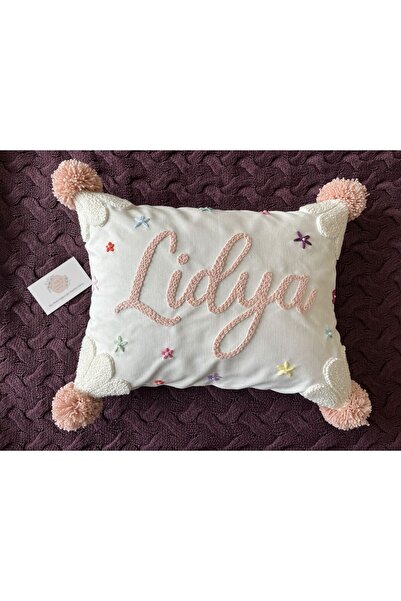 punch passion Bebek Takı Yastığı, Punch Nakışlı (30X40 - IÇ DOLGULU) Isme Öze...