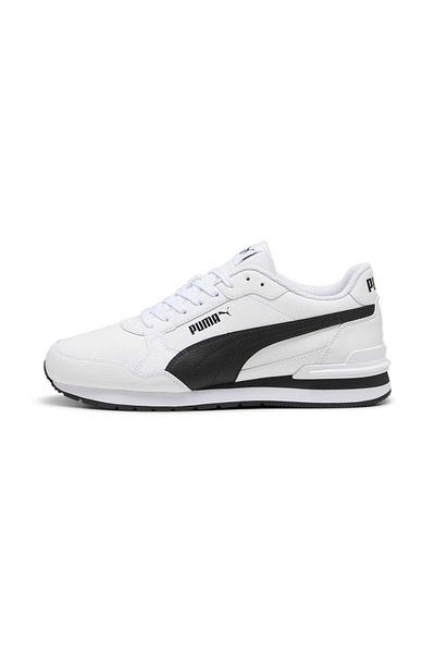 Puma St Runner V4 L-Puma White and Black Puma Cast Iron