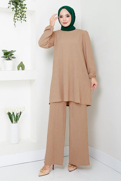 ModaMerve Vizyon Hijab Set - Elastic Cuff, 14685Znk903-M
