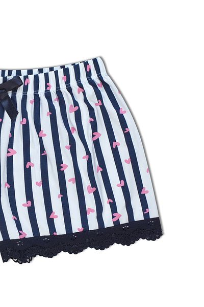 HNX Lace Leg Cotton Women's Pajama Shorts