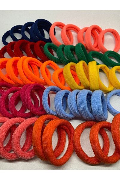 Emma Ties Kadın Renkli Saç Lastik Toka Seti