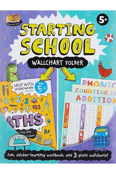 autumn publishing Help With Homework: Starting School Wallchart Folder (5+)