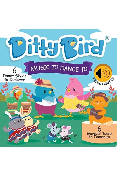 Mema Publishing Ditty Bird: Music To Dance To | 0-3 Yaş Çocuklar Için Ingilizce Sesli Kitap - Dans Müzikleri