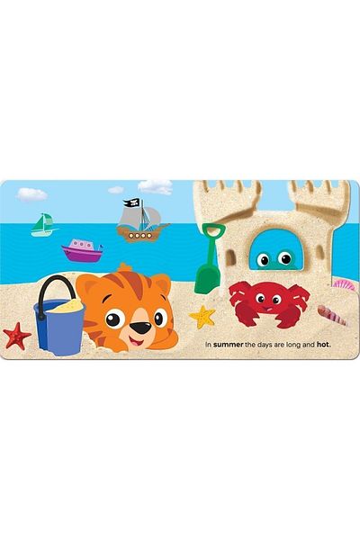 pi kids بيبي أينشتاين: Peek Through Pages My First Seasons| كتاب الأطفال الإنجليزي المصور المتحرك
