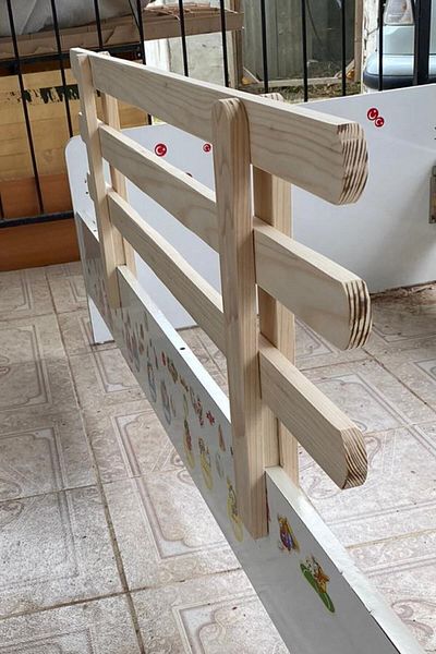 Alyones Wooden Baby Child Bed Protection Barrier Railing Crib Railing 120x45