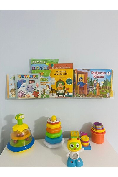 ipeksi pleksi Tekli Kitaplık Rafı 70x5 Cm