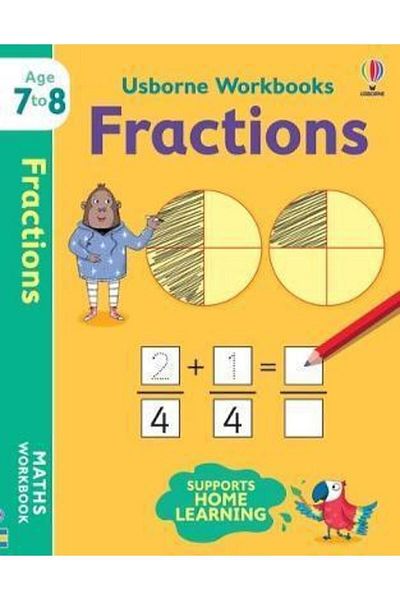 Usborne Yayınları Usborne Workbooks Fractions 7-8 Year Old Children's English Workbook