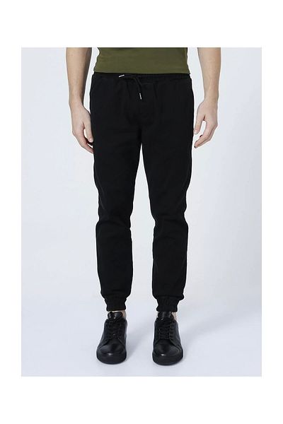 Bad Bear Baltimore Men's Trousers with Chimney Elastic - Black