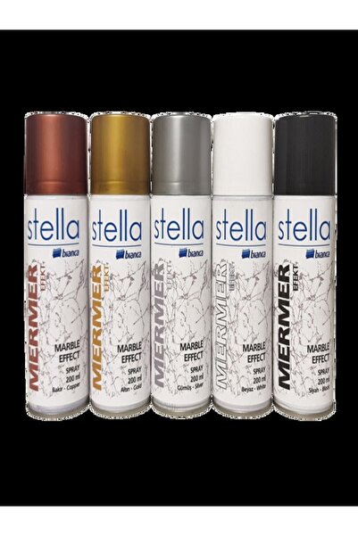 Bianca Stella Mermer Efekti Sprey 200ml Beyaz