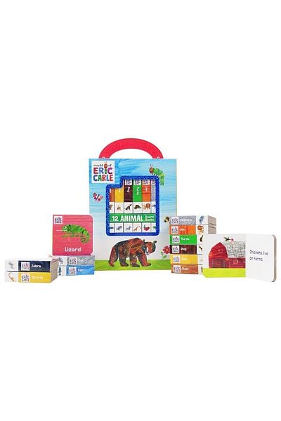 pi kids عالم إريك كارل: مكتبتي الأولى 12 مجموعة كتب| مجموعة كتب الأطفال المصورة باللغة الإنجليزية