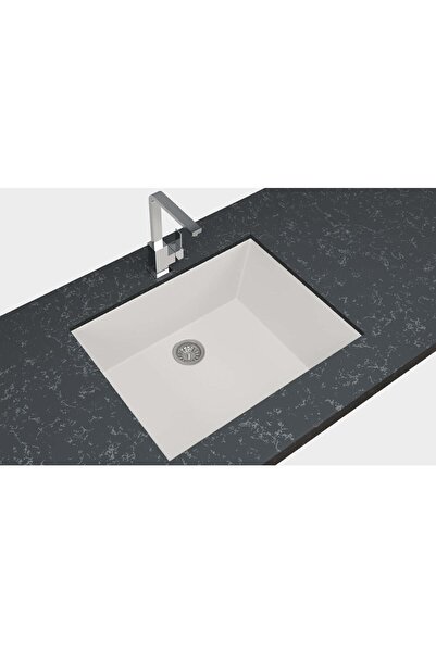 NURKA Beyaz Granit Mutfak Evyesi 44x54 Cm