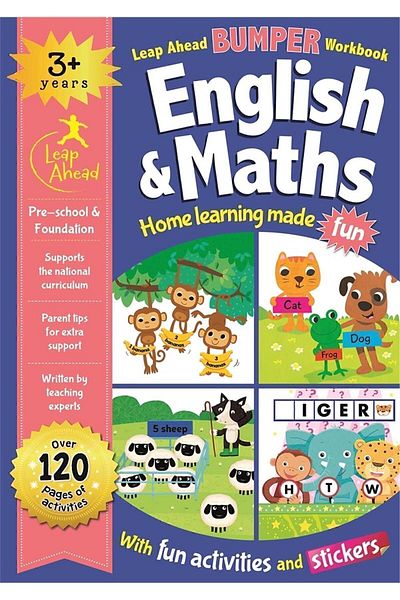 autumn publishing Leap Ahead Bumper Workbook: English & Maths 3+