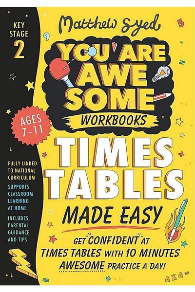 Kolektif Kitap Times Tables Made Easy: Get Confident In Your Tables With 10 Minutes Awesome Practice A Day!