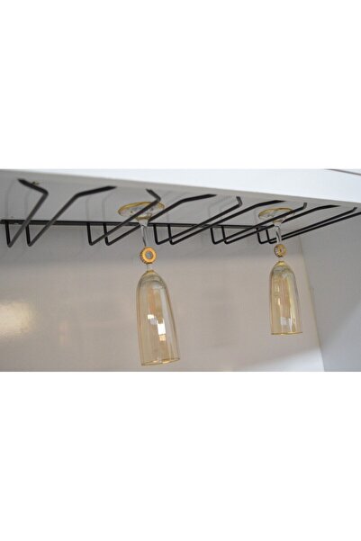 filamento 5 Bölmeli Siyah V Metal Kadehlik Bardaklık Kadeh Askısı