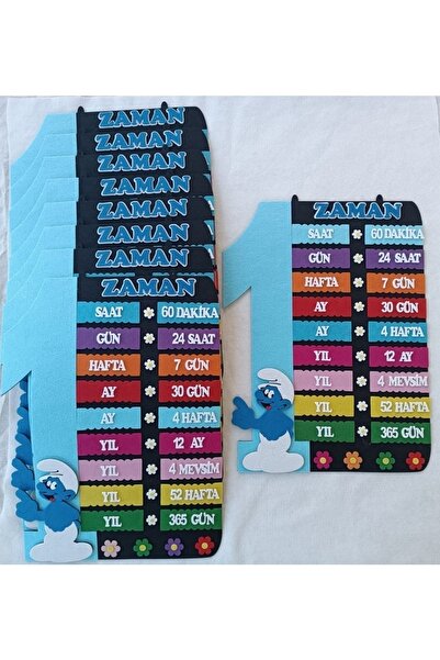 elifletasarim Zaman Çizelgesi Panosu (keçeden Eğitim Materyali)