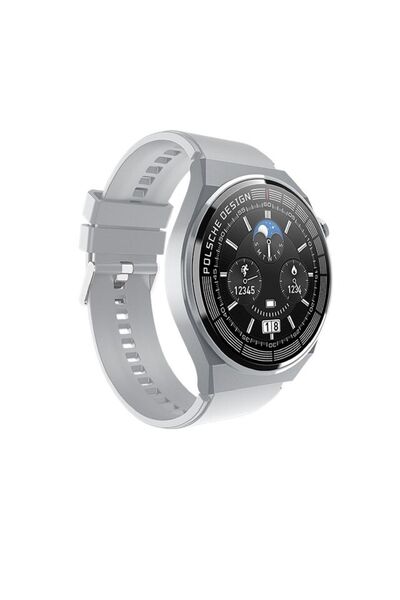 Genel Markalar Gt3 Max Akıllı Saat Nfc Özellikli Yuvarlak Çelik Kasa Bay-baya...