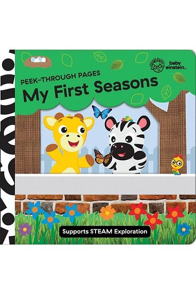 pi kids بيبي أينشتاين: Peek Through Pages My First Seasons| كتاب الأطفال الإنجليزي المصور المتحرك
