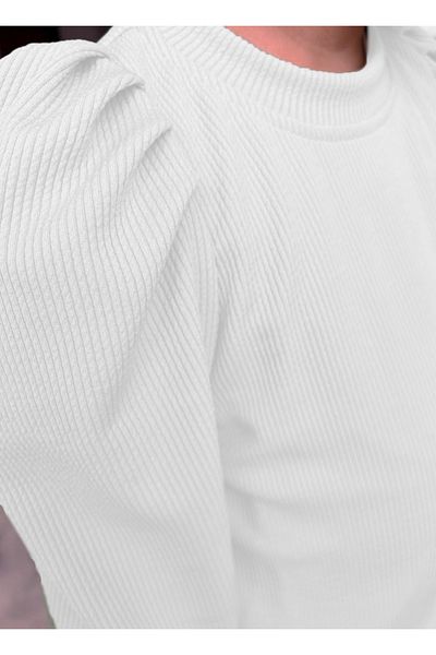 By Piera Seasonal Children's Blouse with Pleated Sleeves - 100% Cotton 025390